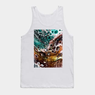 Acrylic abstract pouring Tank Top